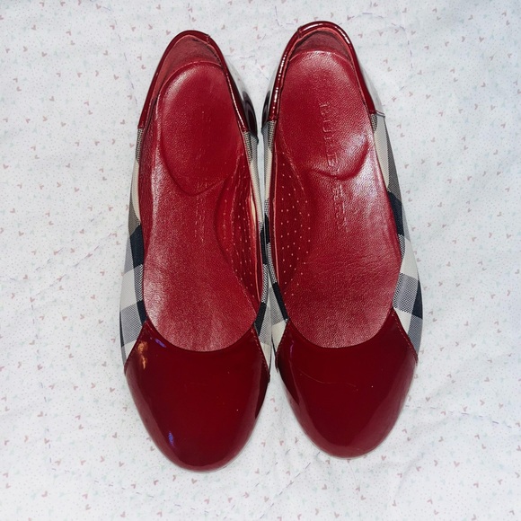 BURBERRY Nova Check Ballet Flats Youth 33 (8) - Picture 3 of 9